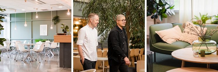 Hassan Mahdi, förvaltare och Johannes Widén, platschef på Bricks Eatery