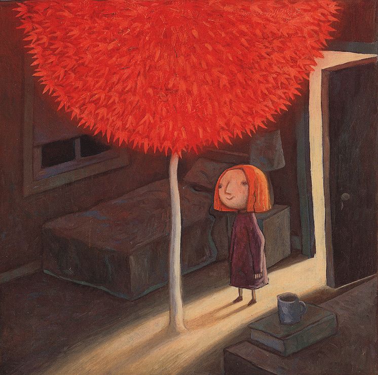 Illustration from Shaun Tan's The red tree