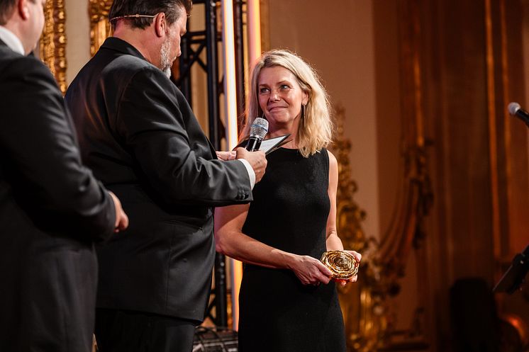 Gold Winner Founder of the Year Large Size Companies, Pernilla Ramslöw, co-founder NOX and co-owner Nikita 16