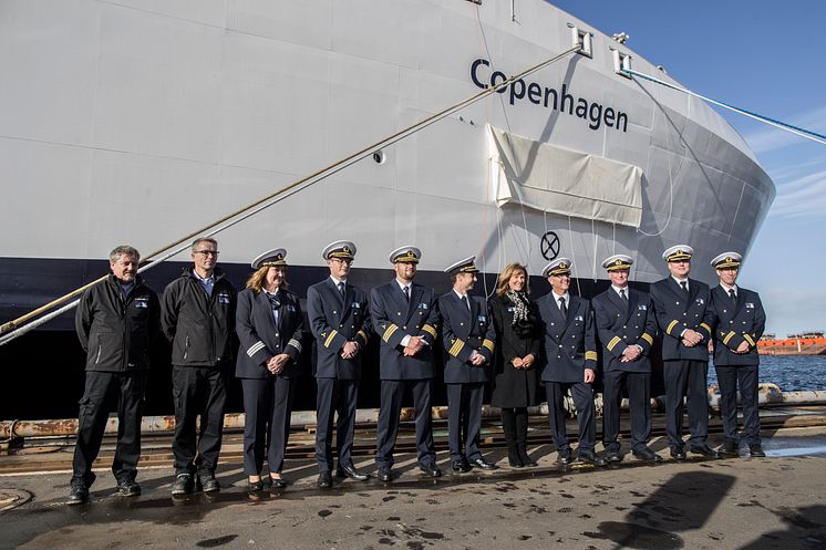 Taufe der "Copenhagen" am 28. Oktober 2016 in der Werft FAYARD auf Fünen