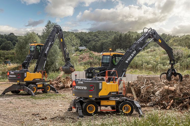 Volvo EW200E MH och EW240E MH - materialhanterare