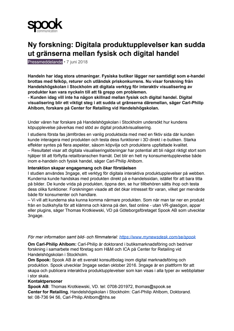 Ny forskning: Digitala produktupplevelser kan sudda ut gränserna mellan fysisk och digital handel