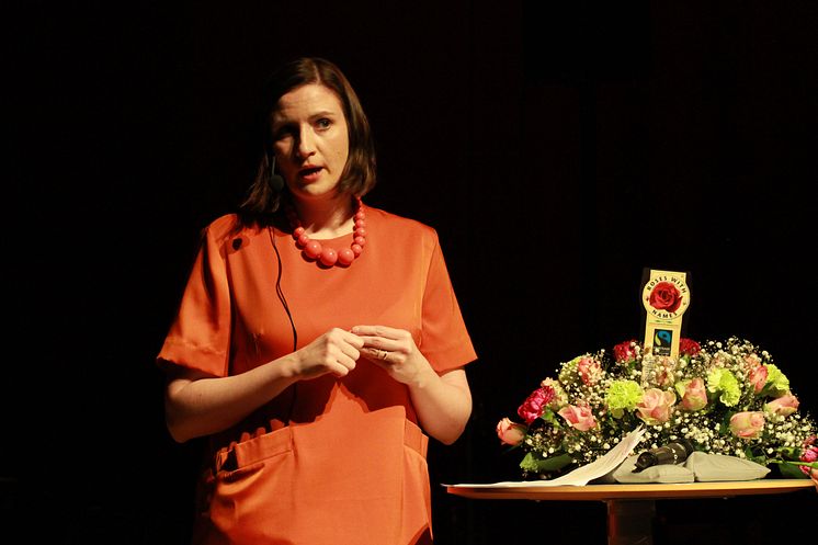 Birgitta Ohlsson talar vid Fairtrade City-konferens