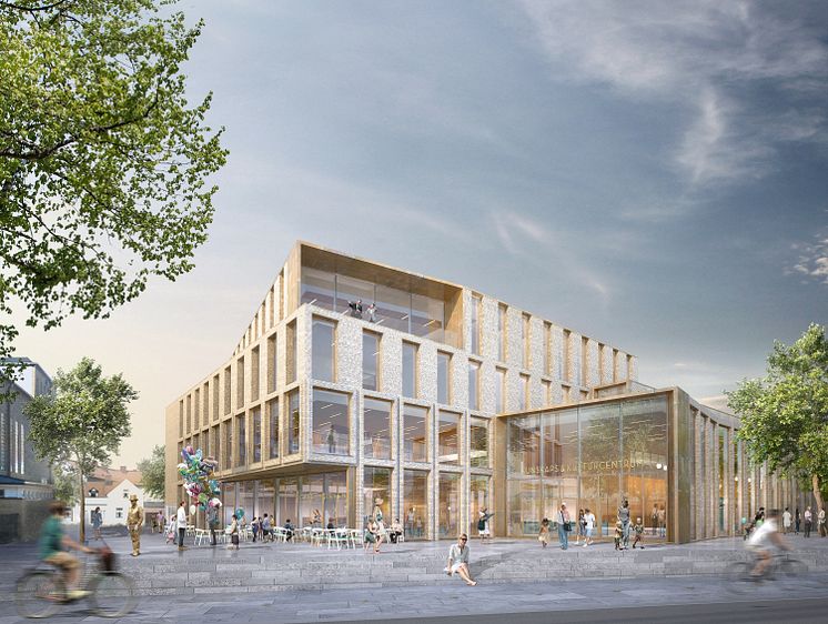 FOJAB Kunskaps- & Kulturcentrum Falkenberg Bibliotek Exteriör