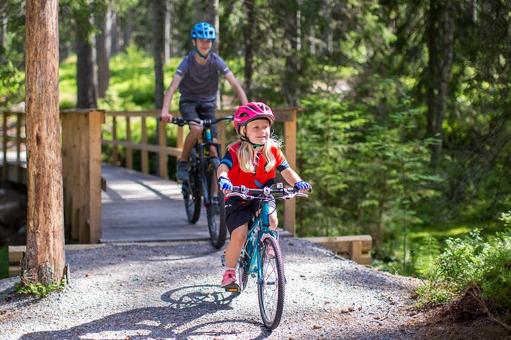 Familjevänliga Cykla järvsö. Foto Destination Järvsö