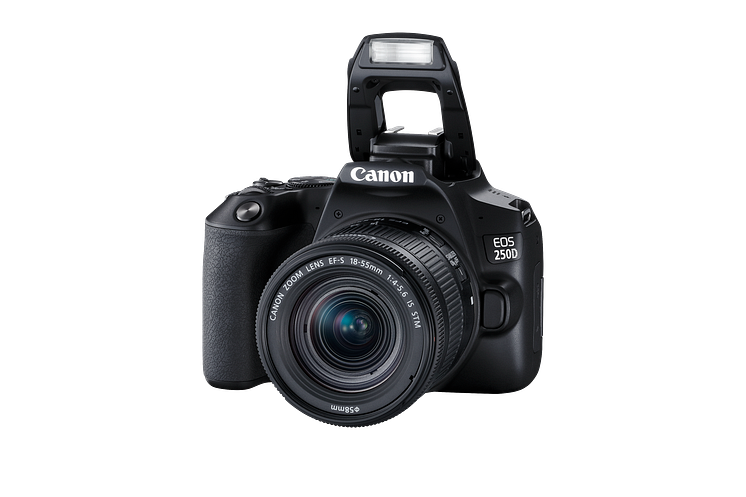 Canon EOS 250D med blits