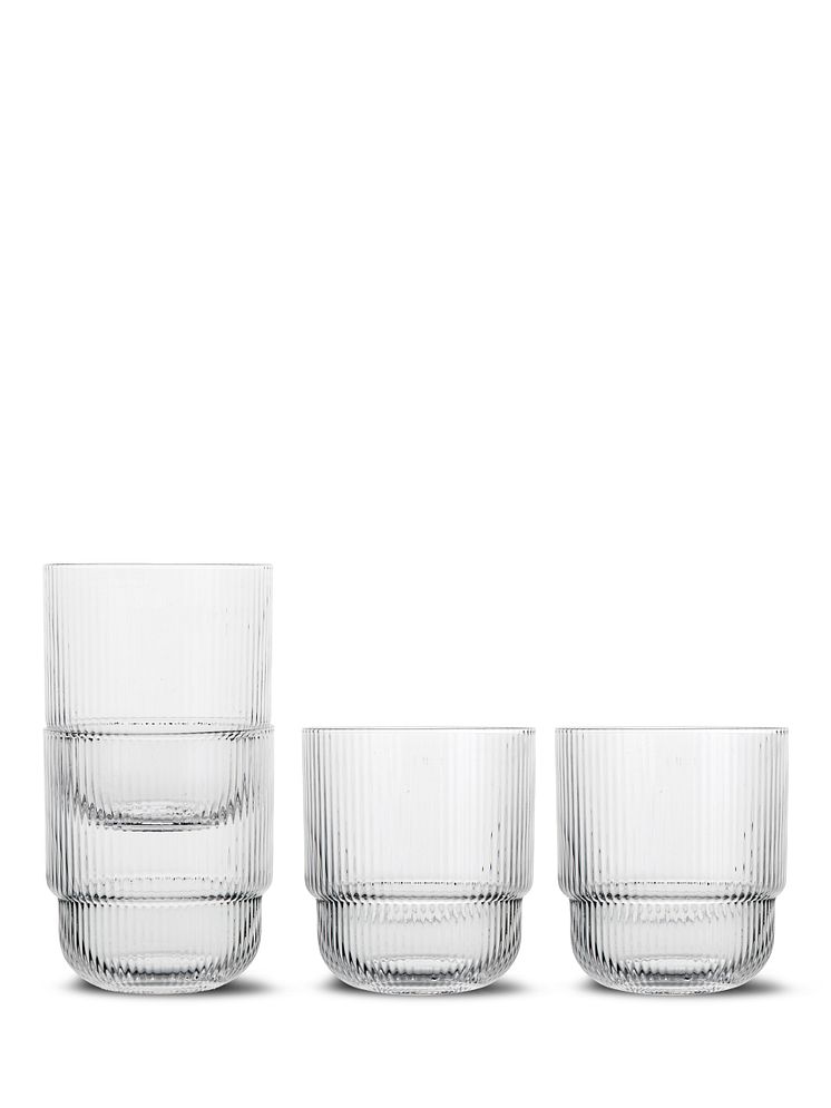 Sagaform SS25 - Blanka water glass, 4-pcs Clear 