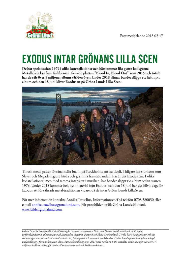 Exodus intar Grönans Lilla Scen