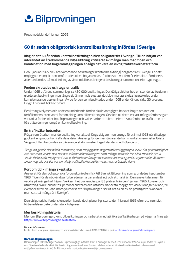 Pressinfo_obligatorisk kontrollbesiktning fyller 60 ar i Sverige.pdf