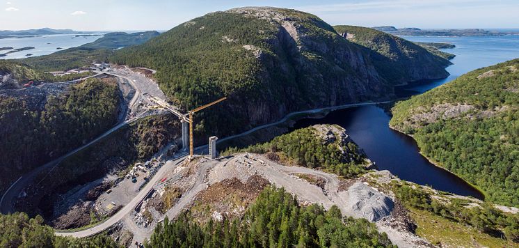 Adkomstveien Kvenndalsfjellet vindpark og ny bro på FV 723