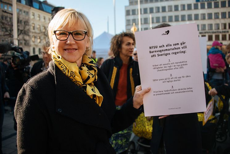 Margot Wallström, Barnvagnsmarschen 2016