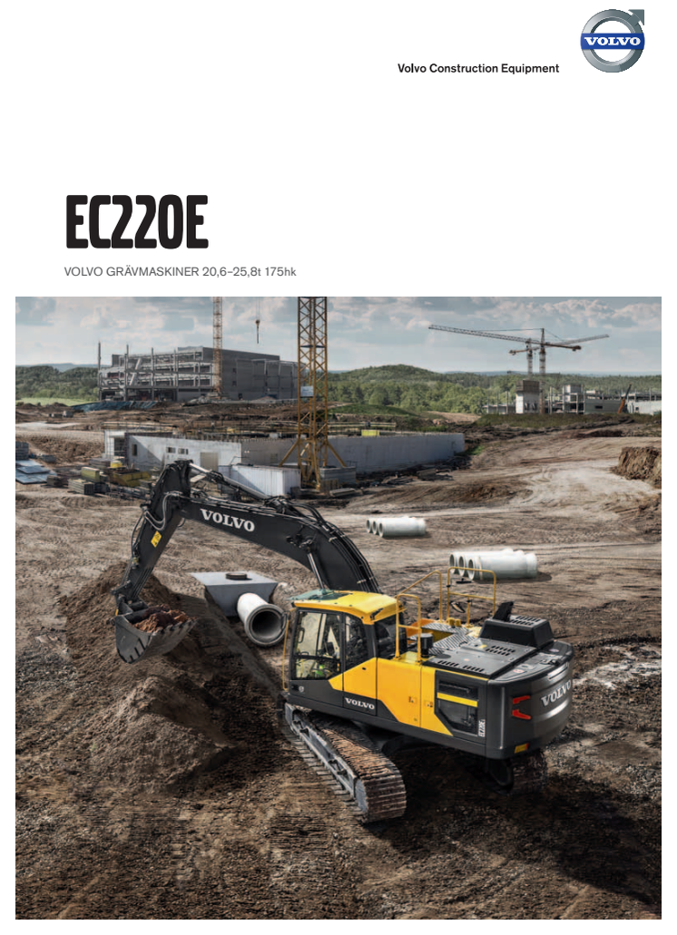 Volvo EC220E - broschyr med specifikationer