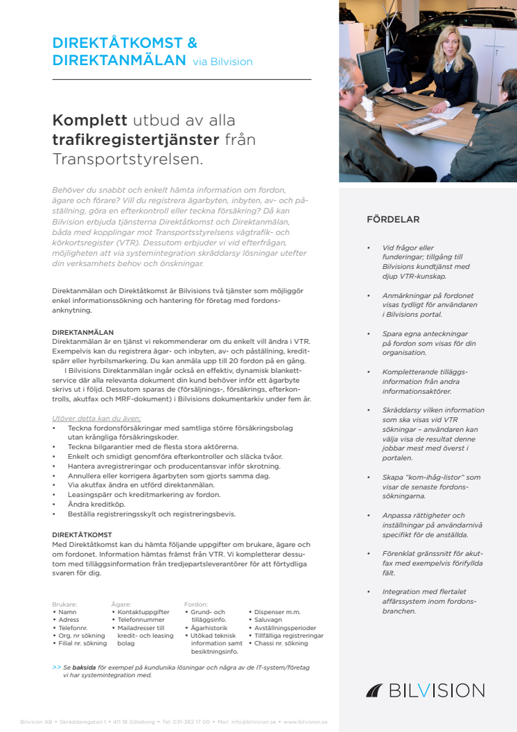 Behöver du snabbt & enkelt hämta information om fordon & ägare?