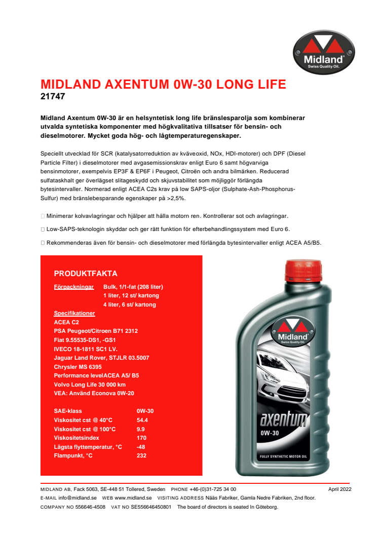 Axentum 0W-30 DPF long life.pdf