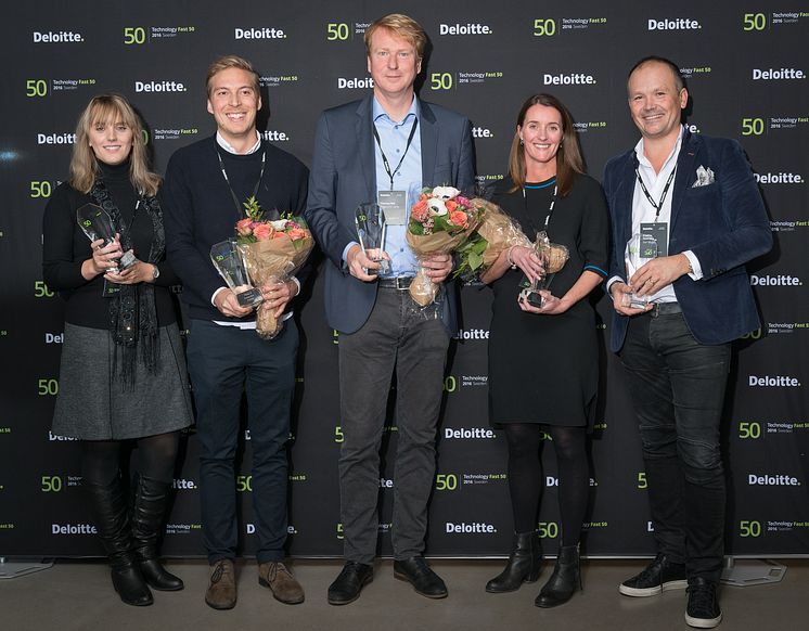 Deloitte Sweden Technology Fast 50 - topp fem 2016