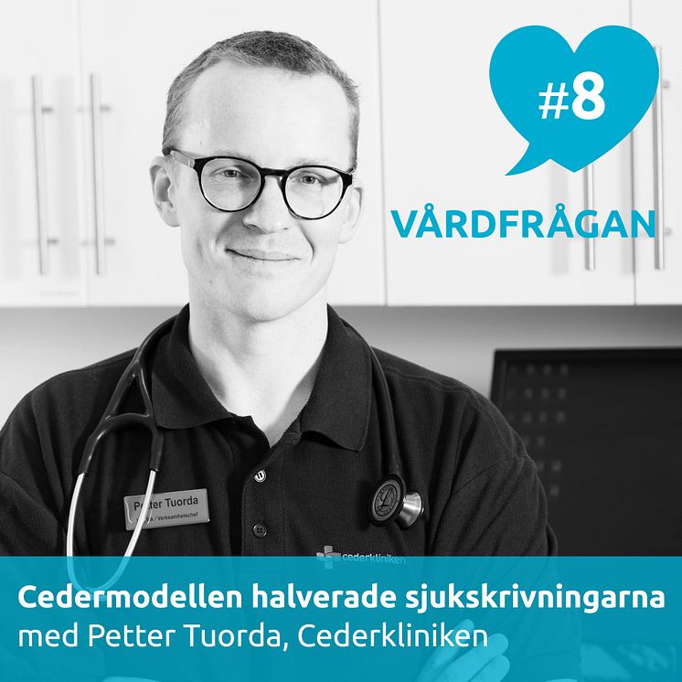 Petter Tuorda, distriktsläkare och verksamhetschef på Cederkliniken, intervjuas i Vårdfrågan.