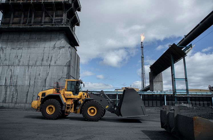 Volvo L220H hos SSAB i Luleå