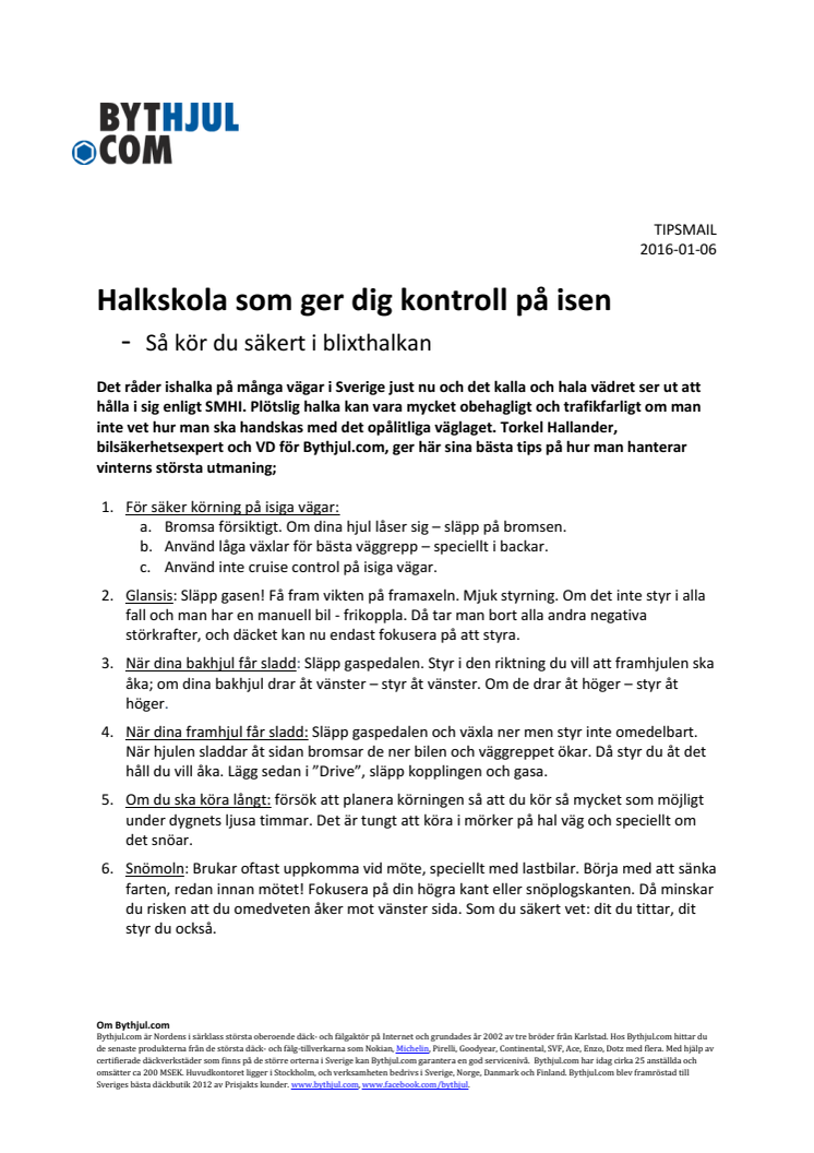 Halkskola som ger dig kontroll på isen - Så kör du säkert i blixthalkan
