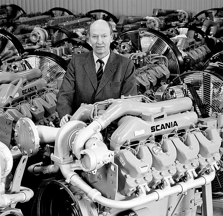 Bengt Gadefelt, 1960er- bis Ende 1080er-Jahre, Leiter Konstruktionsabteilung Scania Dieselmotoren