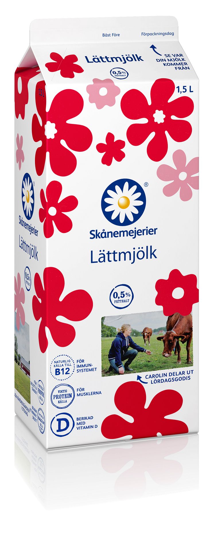 Skånemejeriers Lättmjölk 1,5 liter i ny kostym