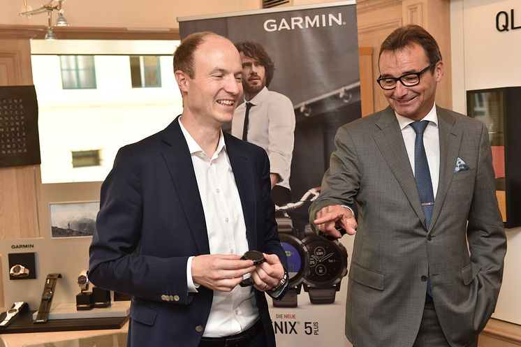  Stephan Lindner (Juwelier Fridrich) und Simon Schön (Garmin)