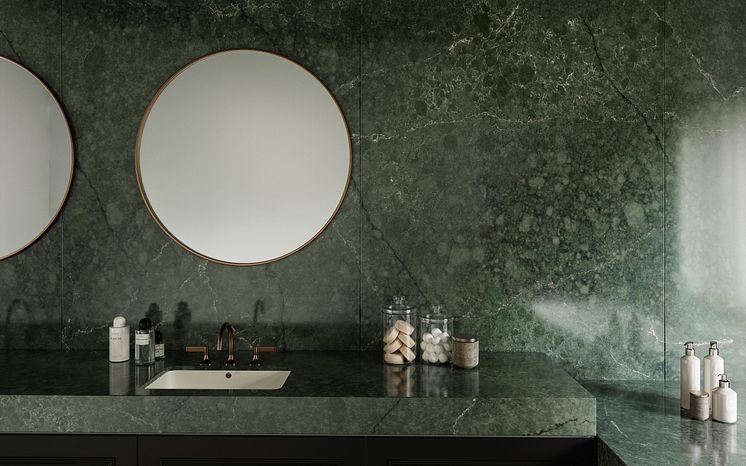 Silestone XM - Bathroom USA - Le Chic Boheme - Jardin Emerald - Detalle 1.jpg