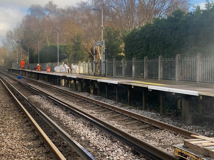 Southbourne platform refurbishment