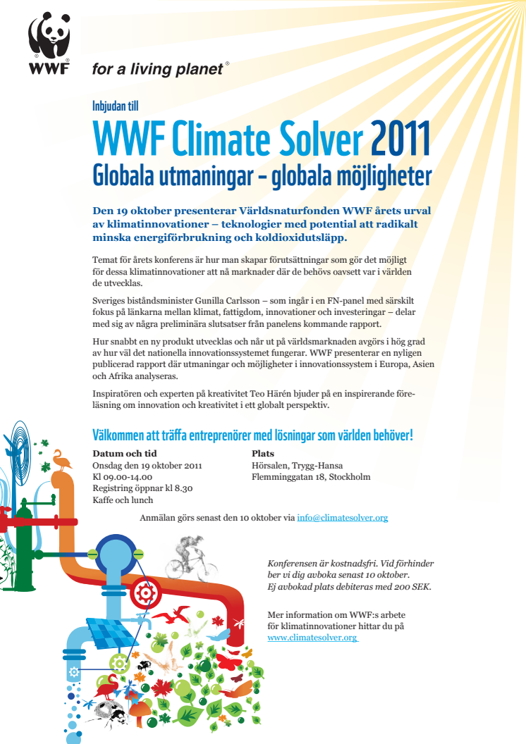 Inbjudan till konferens: WWF Climate Solvers