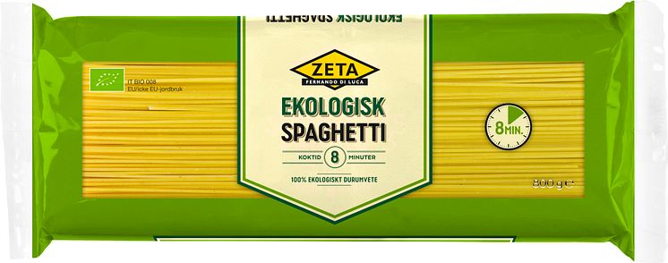 Ekologisk spaghetti från Zeta