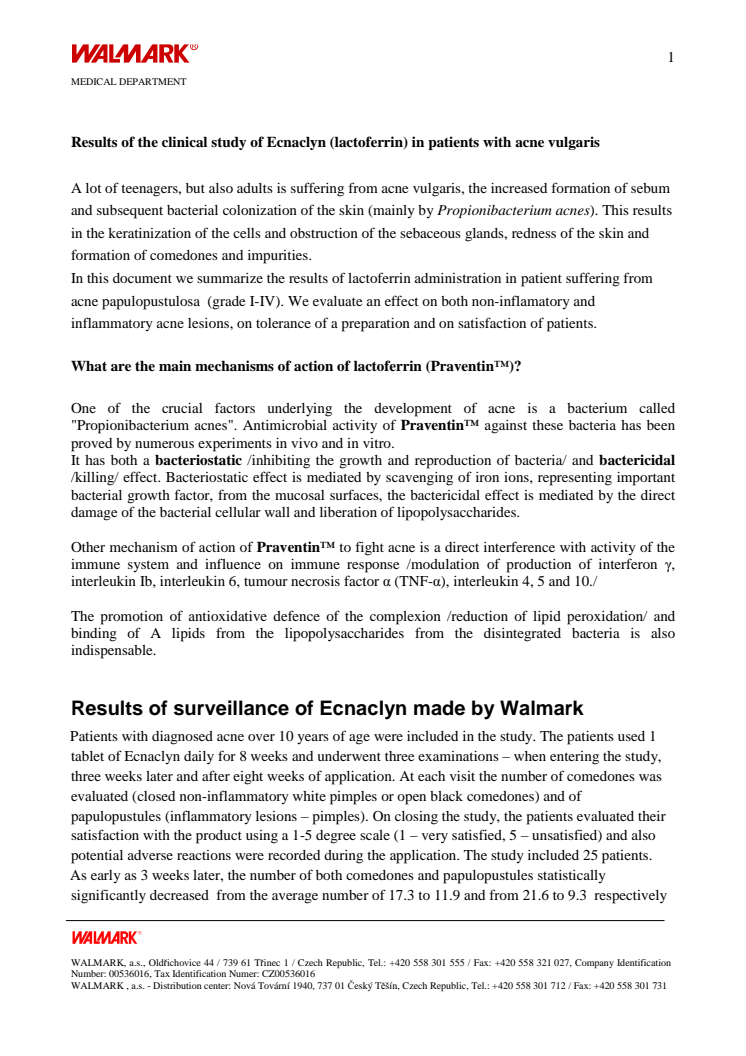 Study About Ecnaclyn