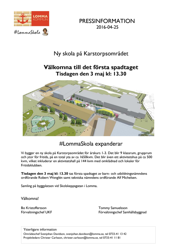 Ny skola på Karstorpsområdet