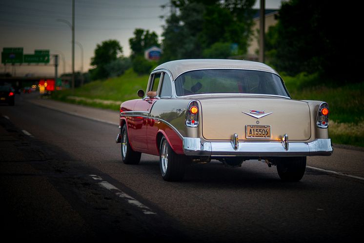 Chevy Belair på crusing i Sverige