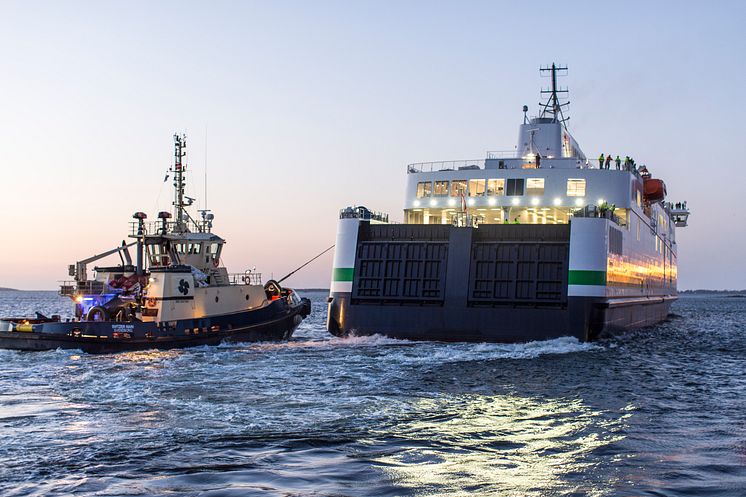 Scandlines’ neue Fähre verlässt dänische Werft 