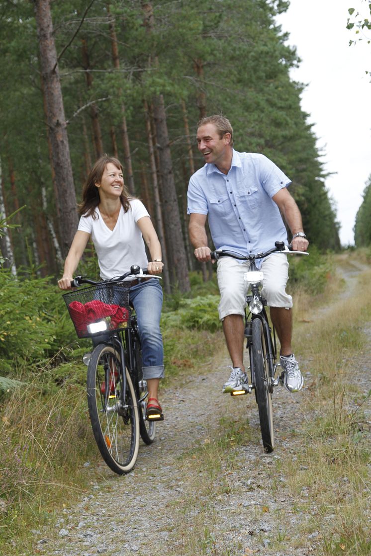 På cykel i Glasriket