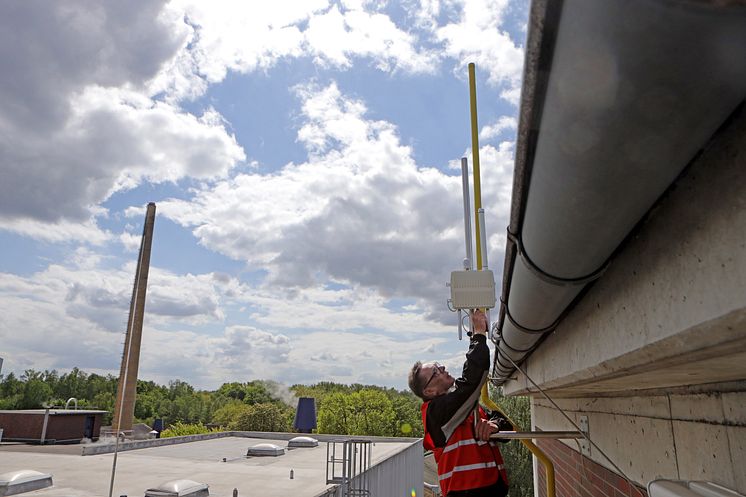 Insgesamt elf solcher LoRaWAN-Antennen wurden bisher in Braunschweig installiert.