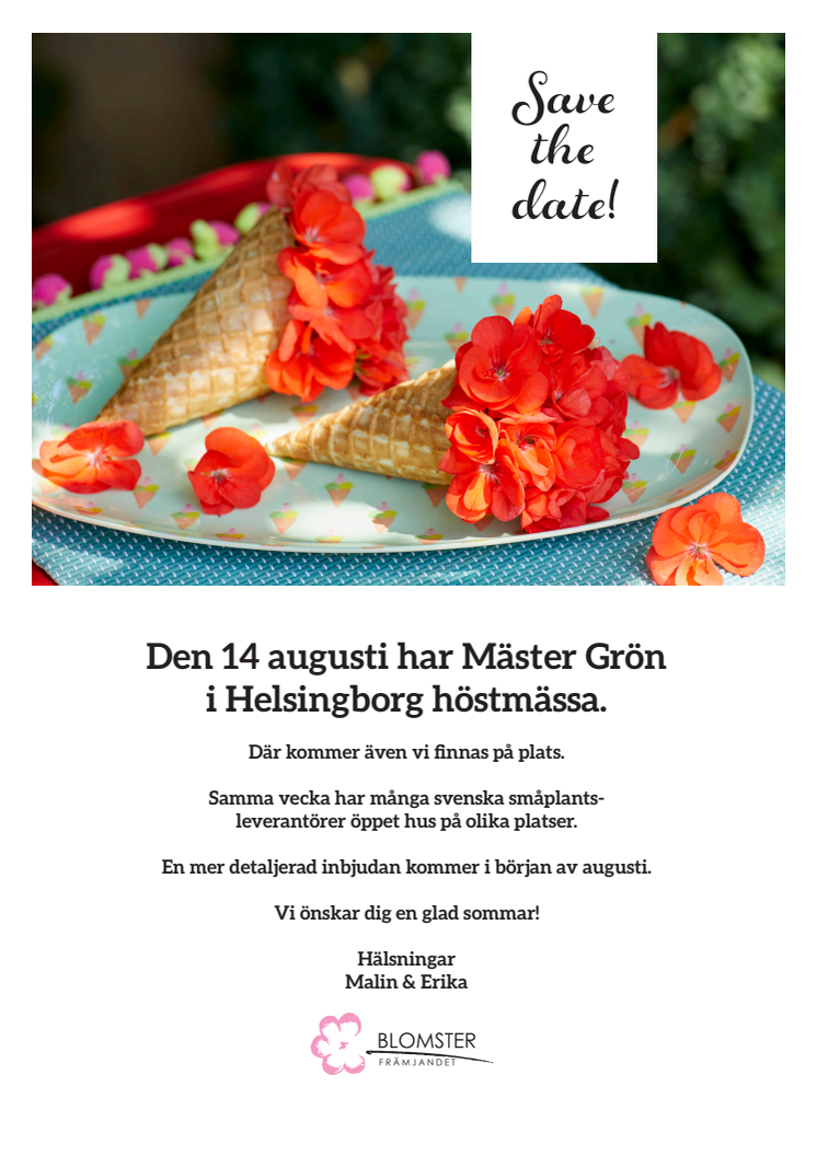 Save the date Höstmässa