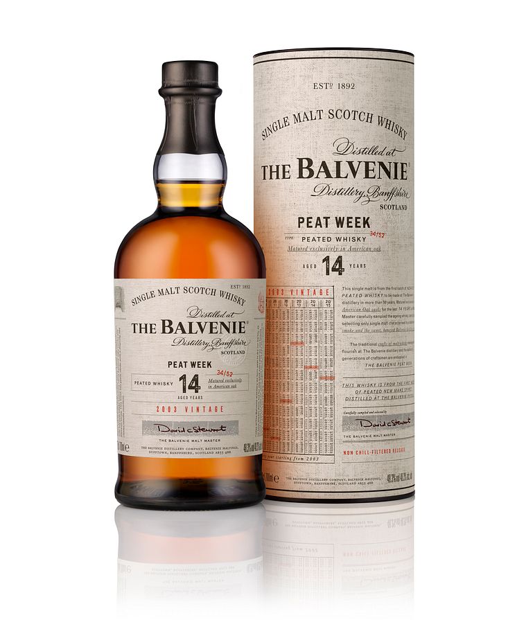 70cl The Balvenie Peat Week (2003) Bottle + Tube_RGB