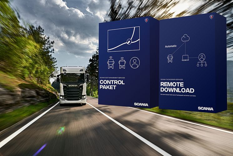 Scania Telematik Paket-Kombination 2 - Control Paket plus Tacho Remote Download