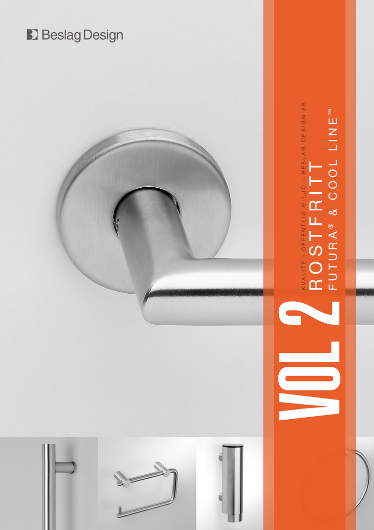 Ny katalog från Beslag Design med rostfritt för den offentliga miljön