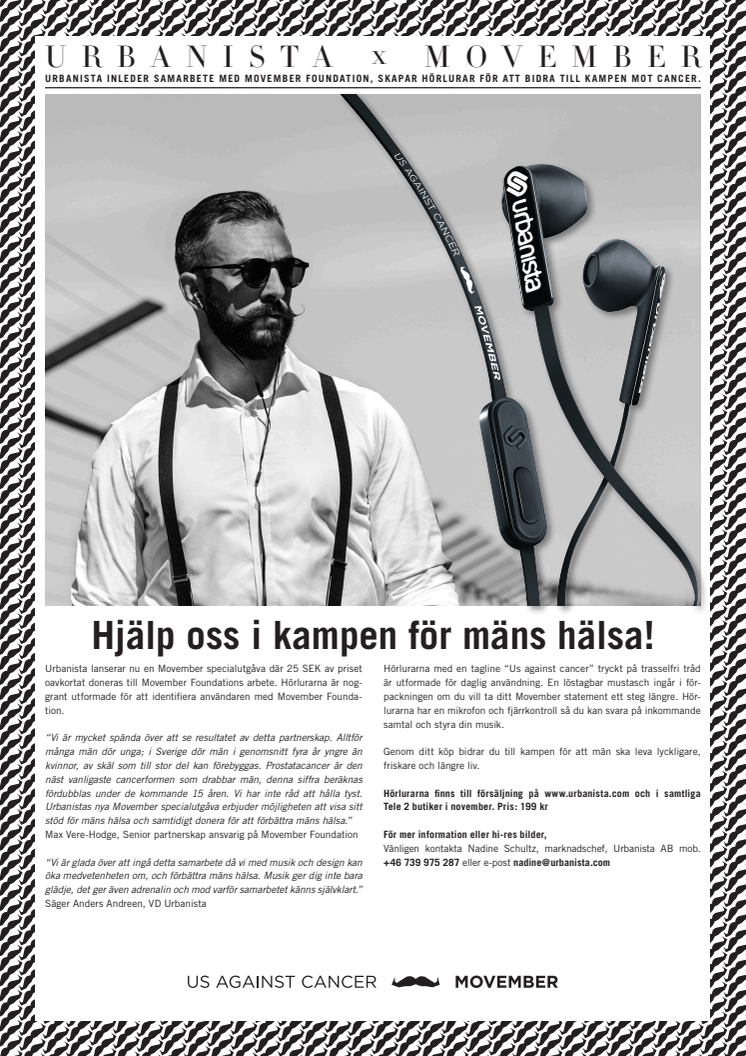 ​Urbanista x Movember Foundation