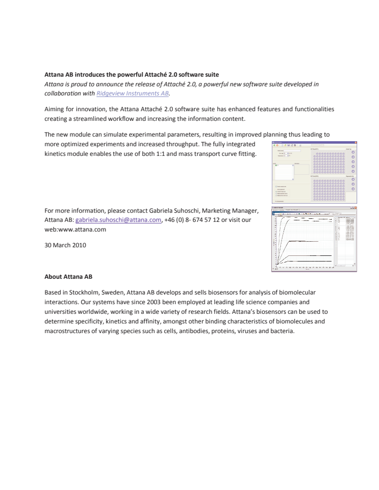 Attana AB launches new software suite