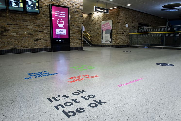 Affirmation Art appears at Blackfriars station
