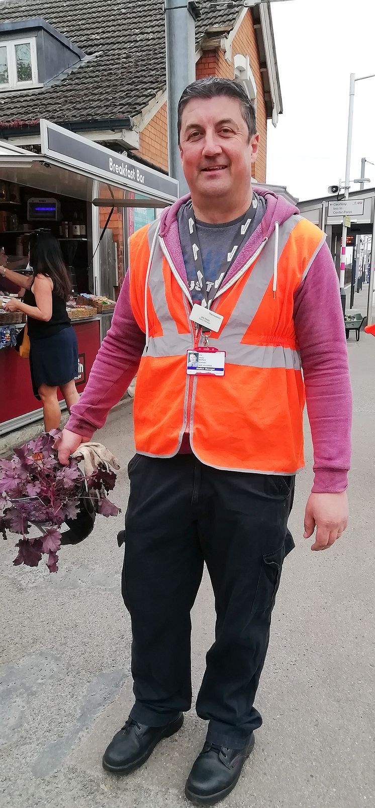 Flitwick gardening station manager Joe Healy