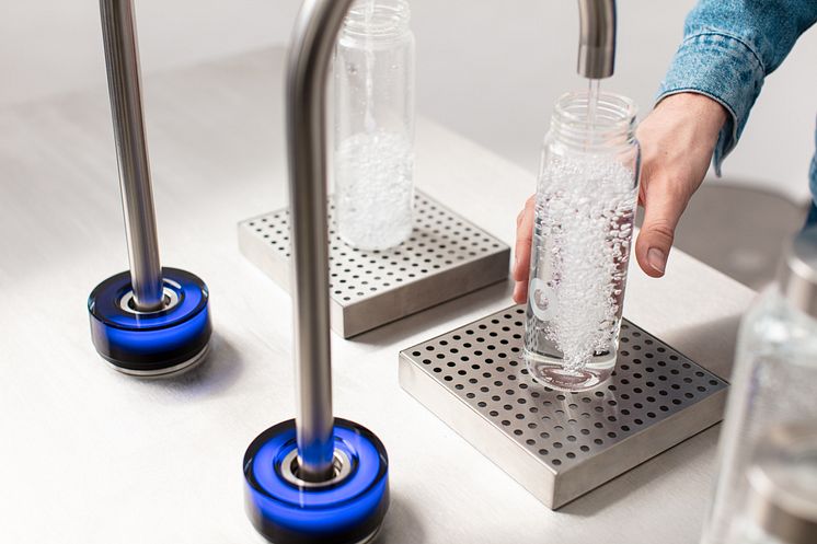 the Bluewater Restaurant Station offers offering a convenient alternative to bottled water, significantly reducing the costs associated with water procurement and managing throwaway plastic bottles.