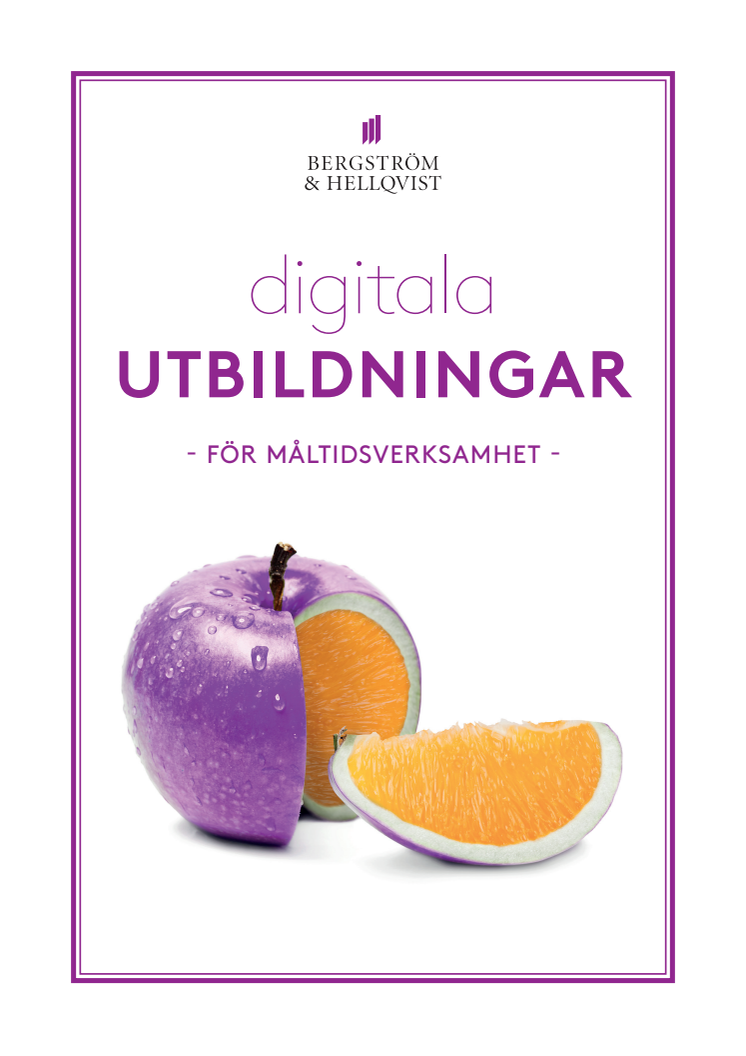 Digitala utbildningar för måltidsverksamhet 