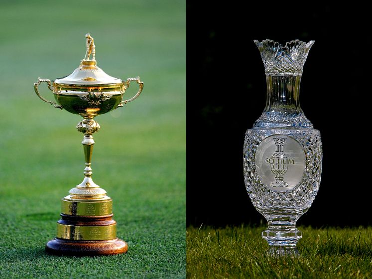 Ryder Cup Trophy and Solheim Cup Trophy