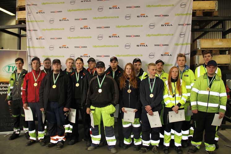 Samtliga deltagare i dagens Kvaltävling i Uddevalla