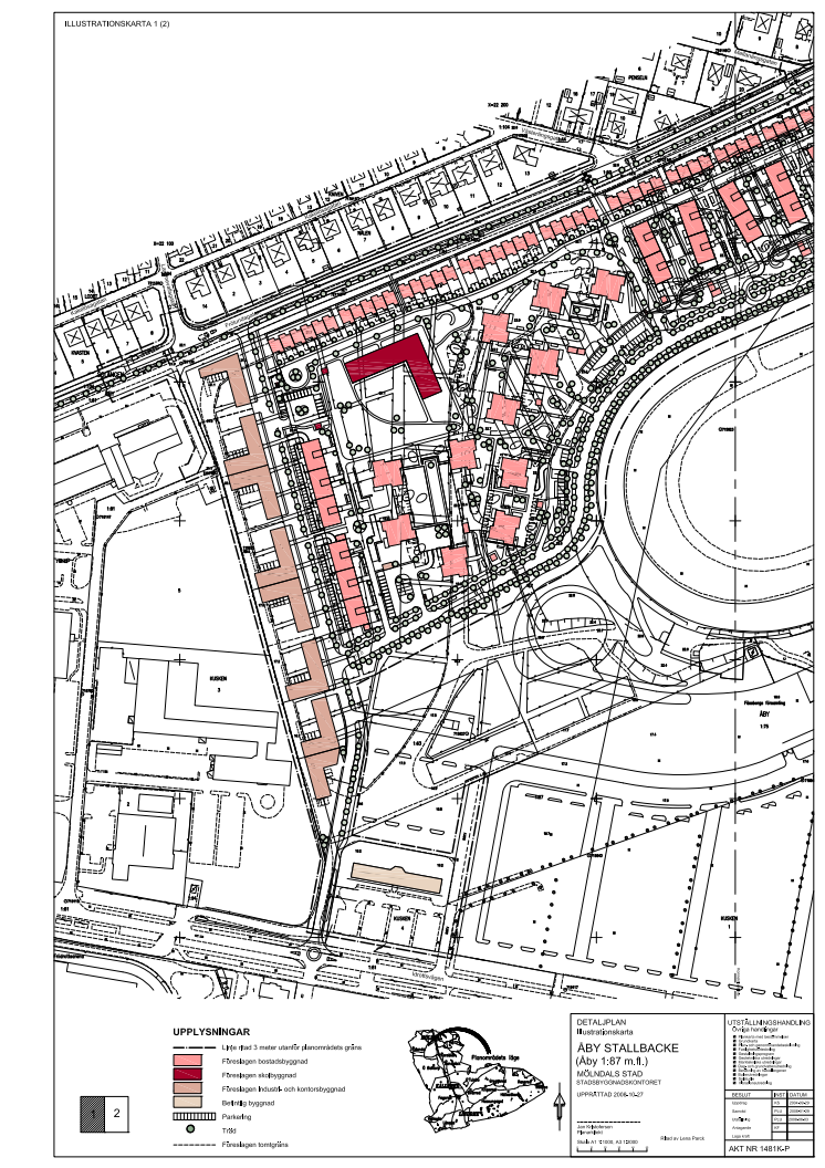 Illustration över Stallbacken, Mölndal 