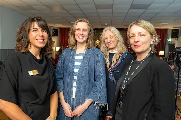 Crystal Hicks from Chopwell Renegeration Group with Sophie Wetherell, Anne Peirson-Smith and Gayle Cantrell from NU. Photo by Phil Punton