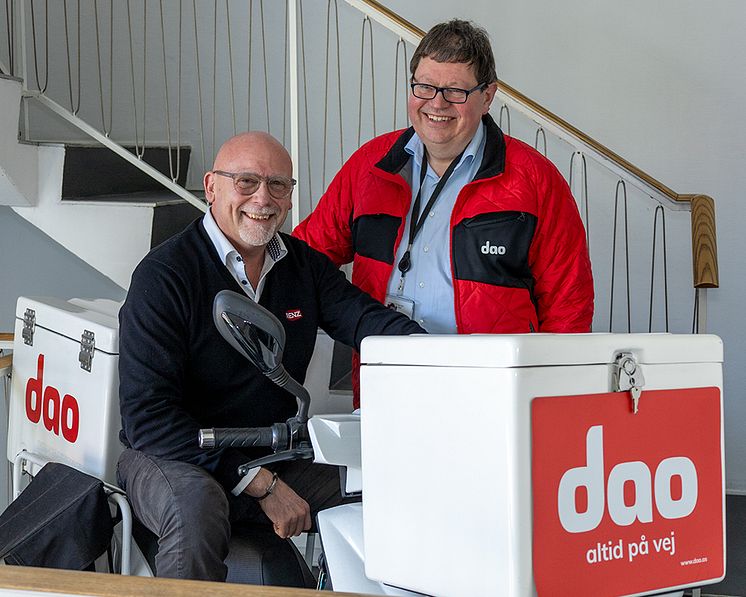 Hans Peter Nissen, administrerende direktør, dao og Kenneth Steinmetz, administrerende direktør, Renz A/S